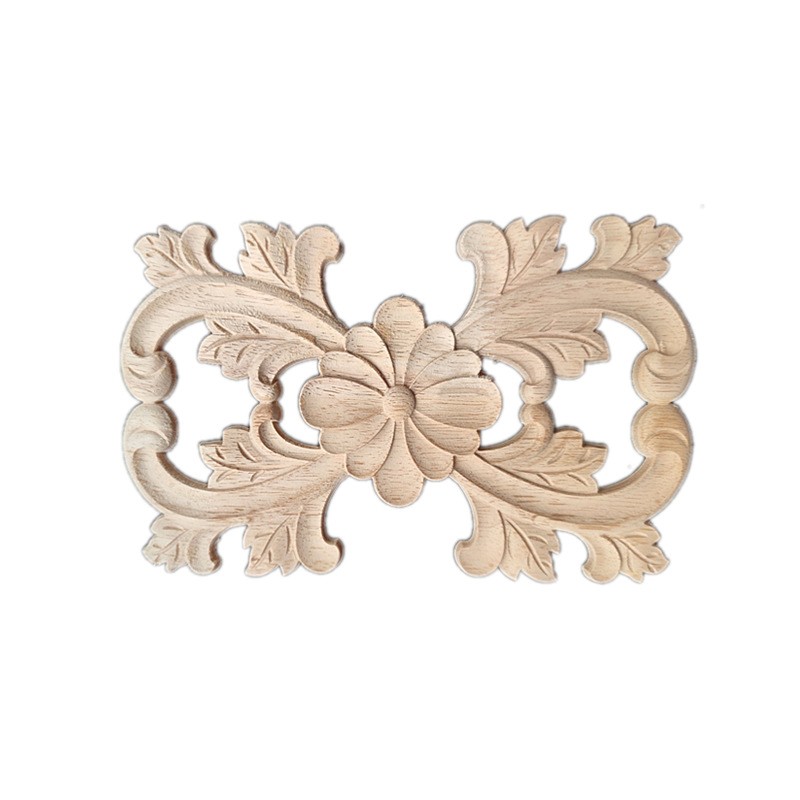 European Style Solid Wood Carving Appliques Home Furniture Vintage Decorations