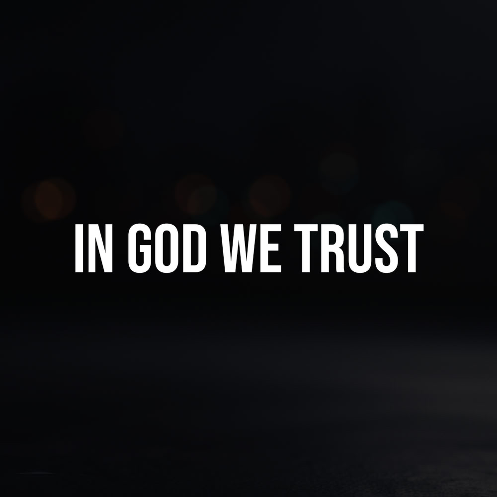 8in Vinyl Decal Sticker – "In God We Trust"