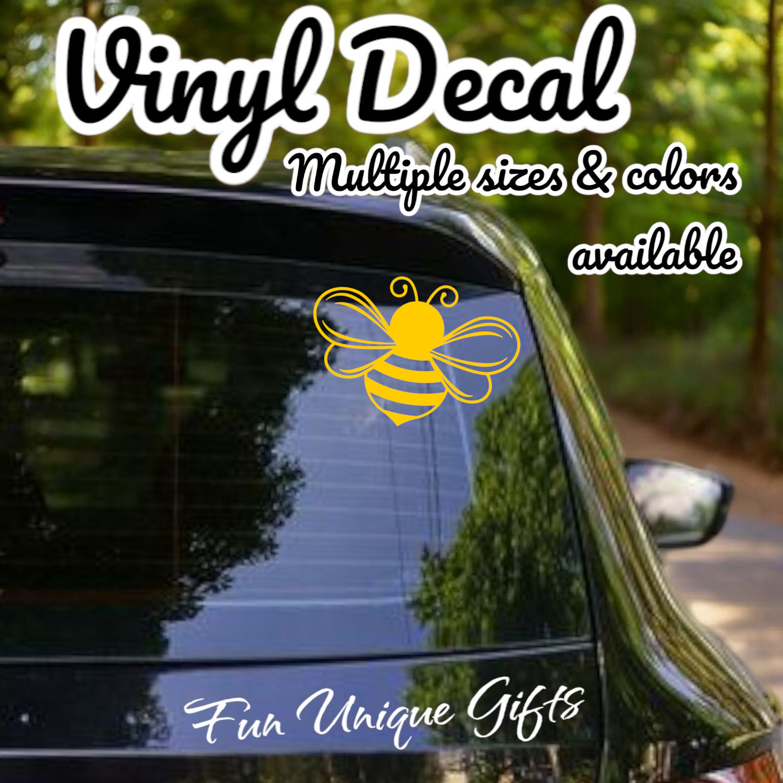 Bumble Bee Vinyl Decal Sticker -Multiple Colors & Sizes- SHIPS FREE!