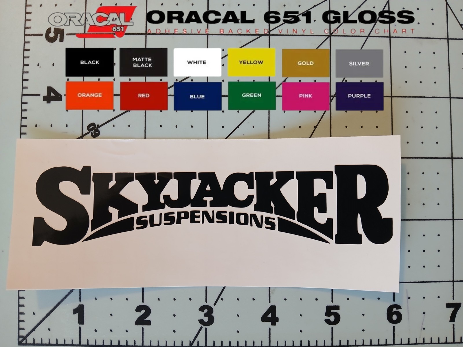Skyjacker Decal Sticker 5.5" 7.5" 11" Lift Kit Silverado Shocks Sierra F150 GMC