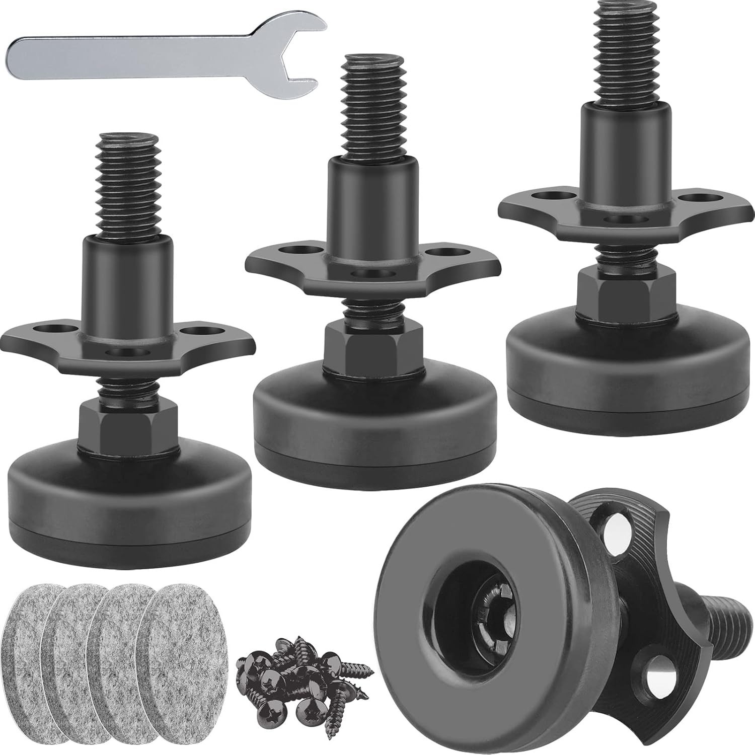 Anwenk Adjustable Leveling Feet Furniture Levelers Table Feet Heavy Duty Leg Lev