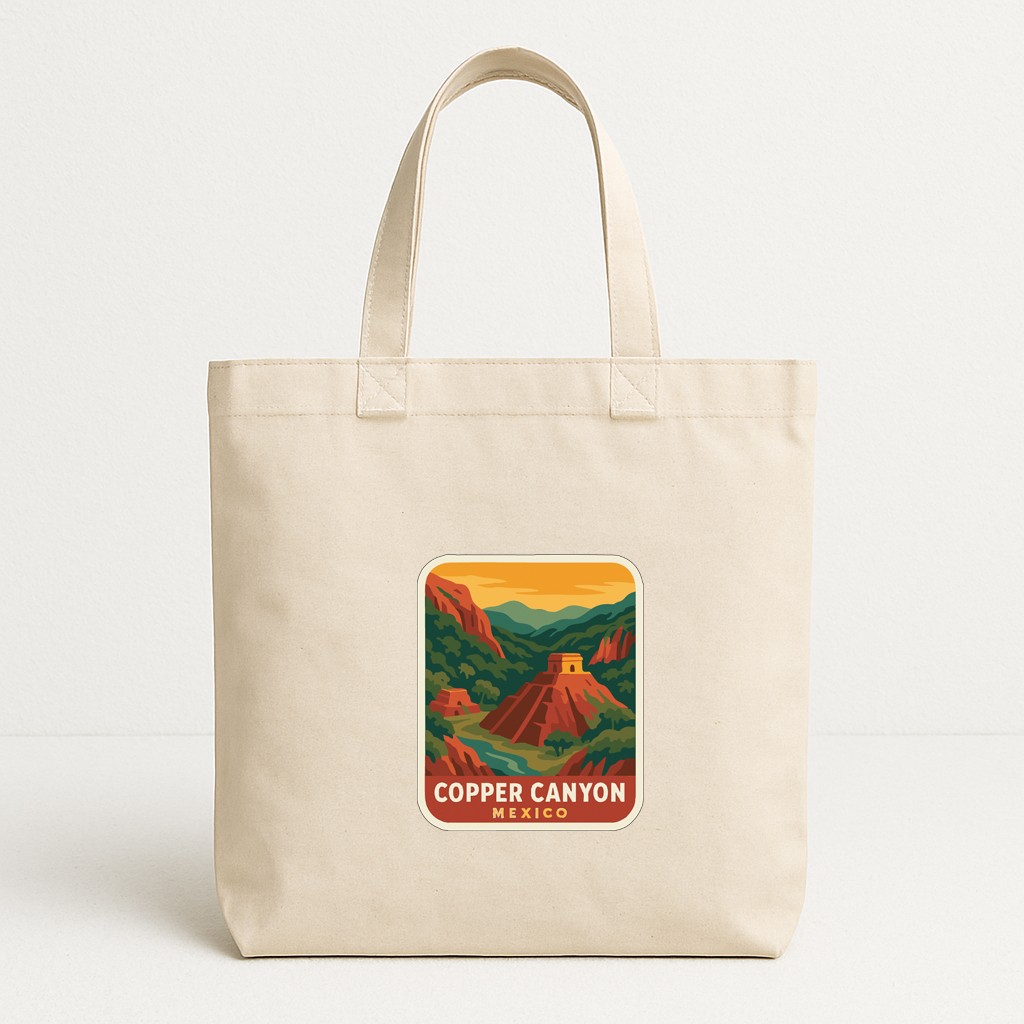 Copper Canyon Mexico Iron On Heat Transfer Vinyl HTV Die-Cut Symbolic Landmark