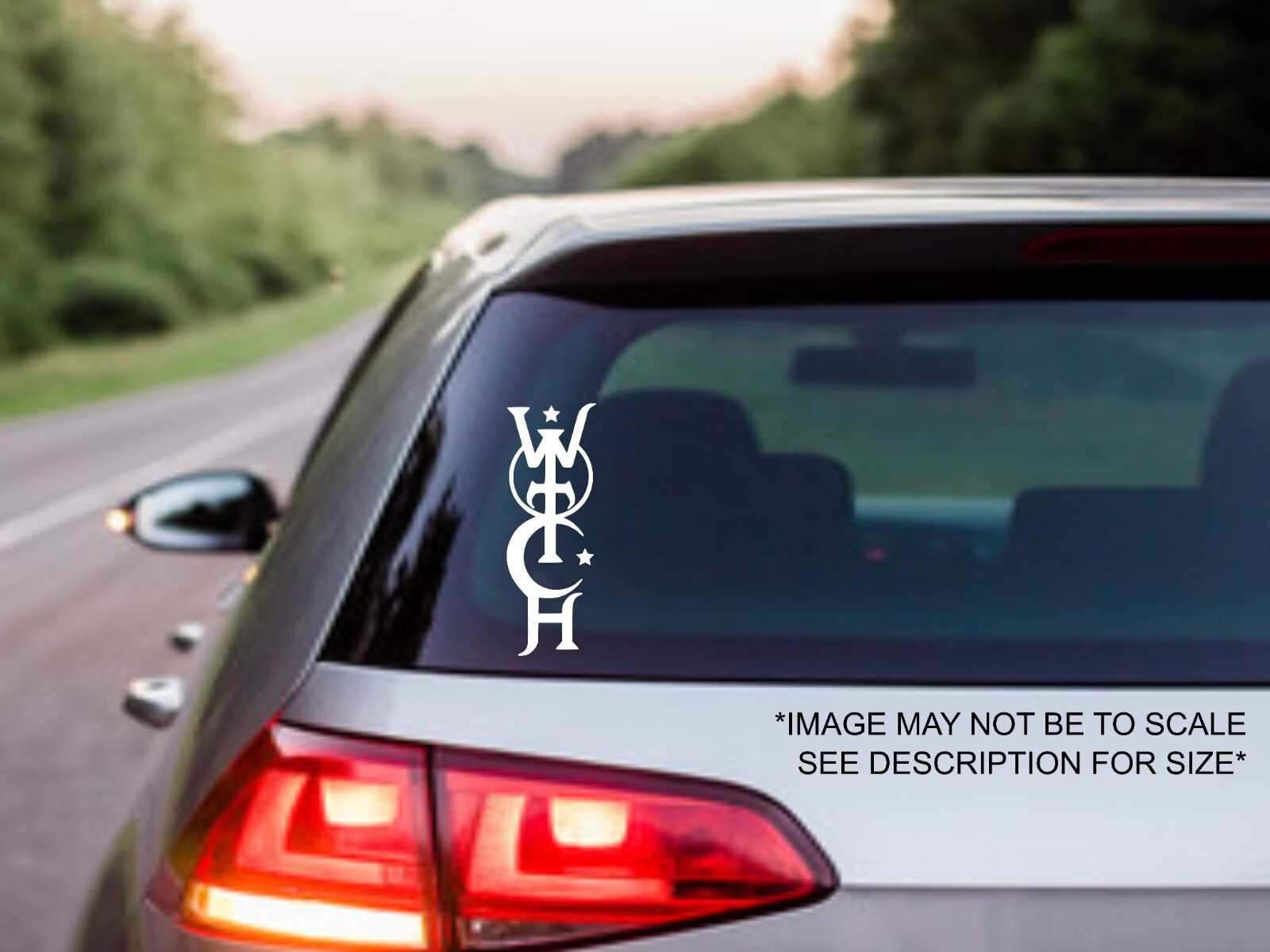 Witch Vinyl Decal, bumper sticker, wall decal