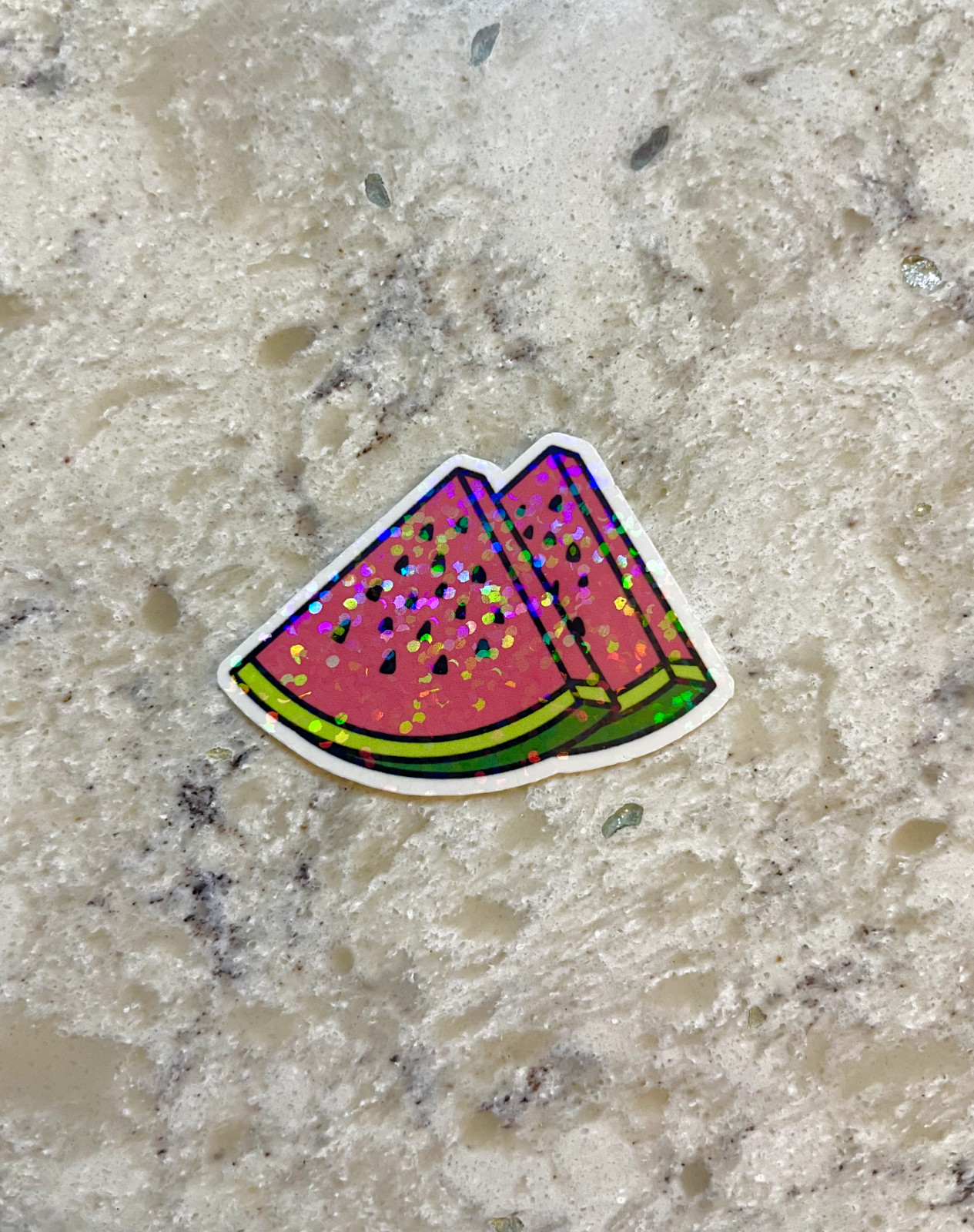Watermelon Sticker l Gloss or Holographic Laminate l Waterproof Decal
