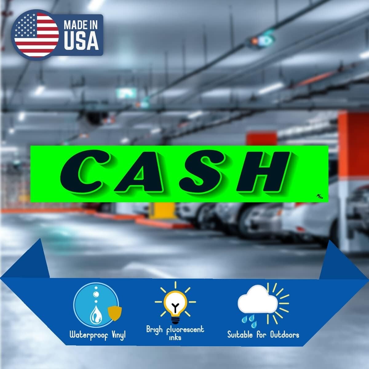 Vinyl Number and Cash Slogans Decals Car Lot Windshield Pricing Stickers