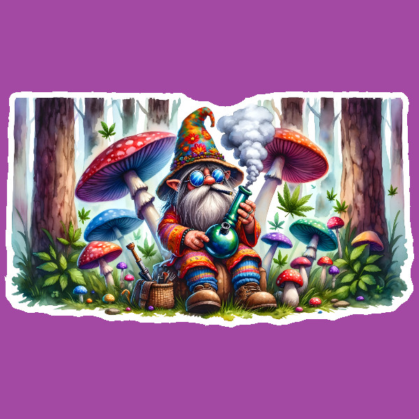 Weatherproof Car Window Decal Sticker Forest Gnome Art Elves & Fairies Fantasy