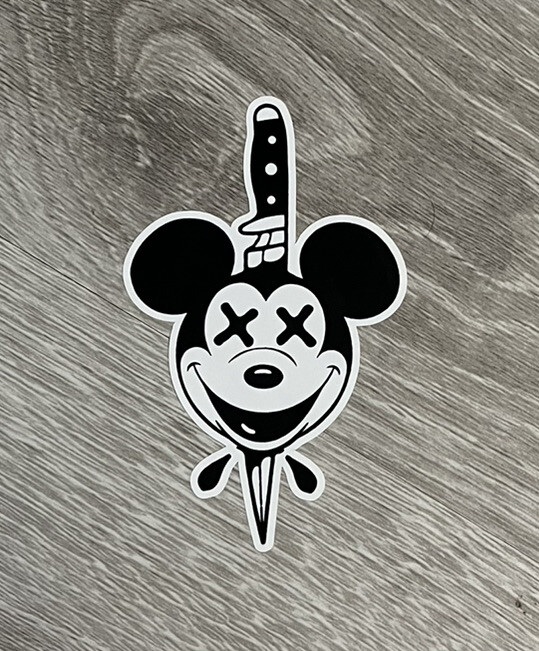 Mickey Mouse Sticker – Punk Rock Heavy Metal