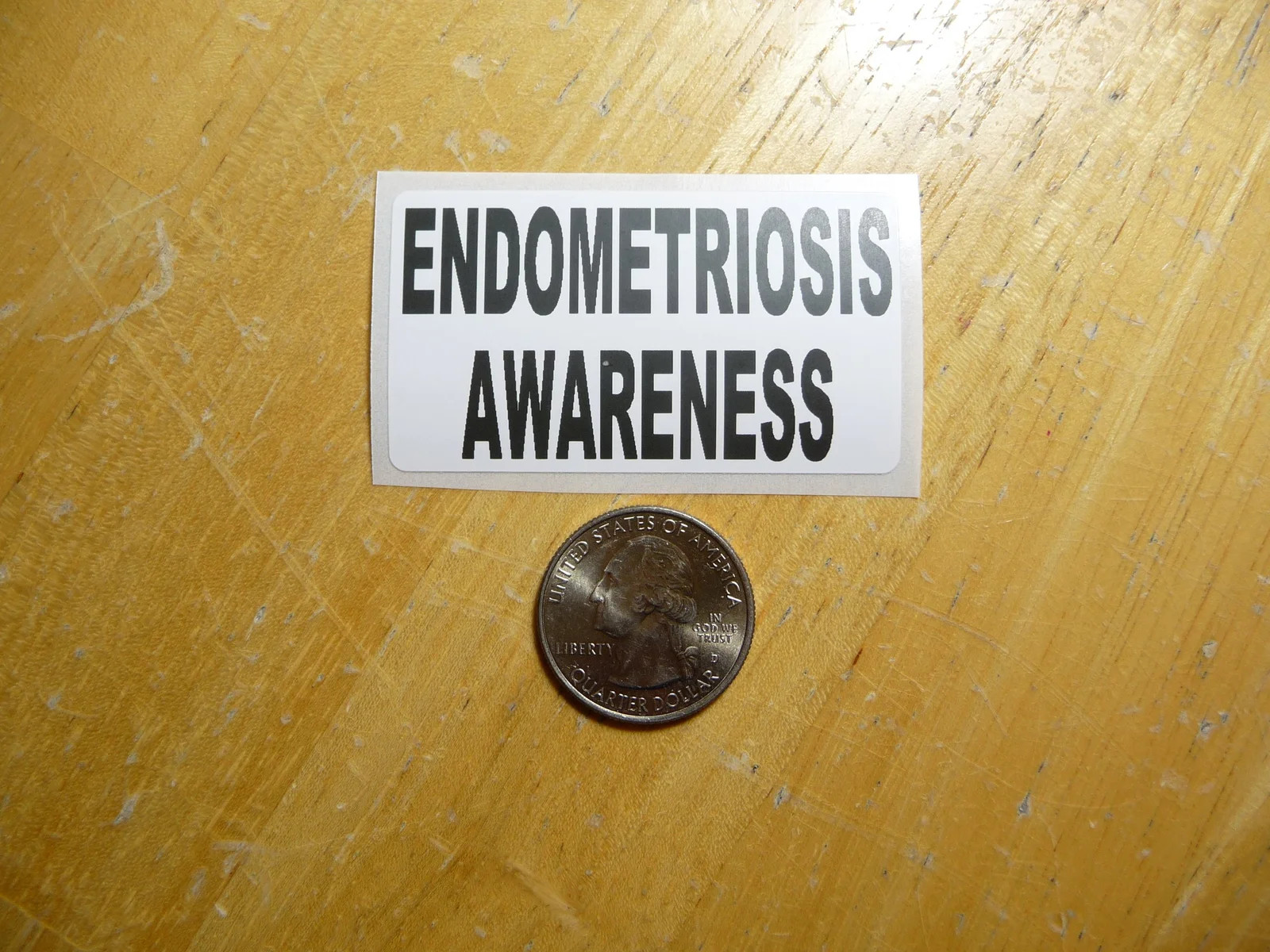 ENDOMETRIOSIS AWARENESS STICKER DECAL 1 – 50 BULK PACK MEDICAL CONDITION