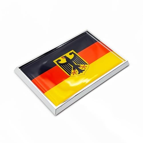 German State Ensign Flag Sticker Emblem Decal Germany Eagle Car Chrome Flags,
