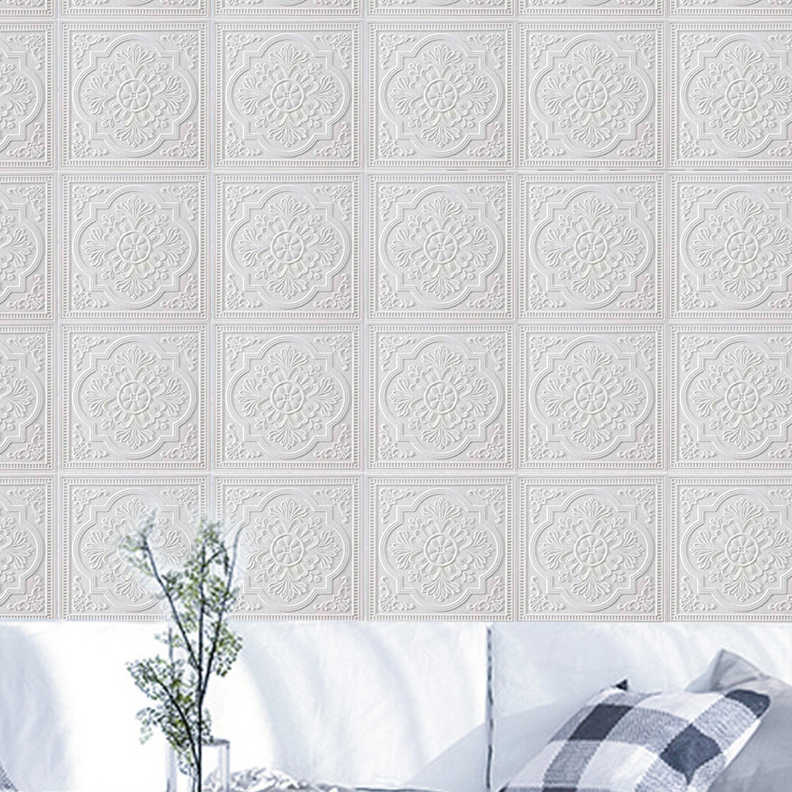 Sound Insulated Soft Foam Panels Selfadhesive for TILE Wall Sticker Waterproof