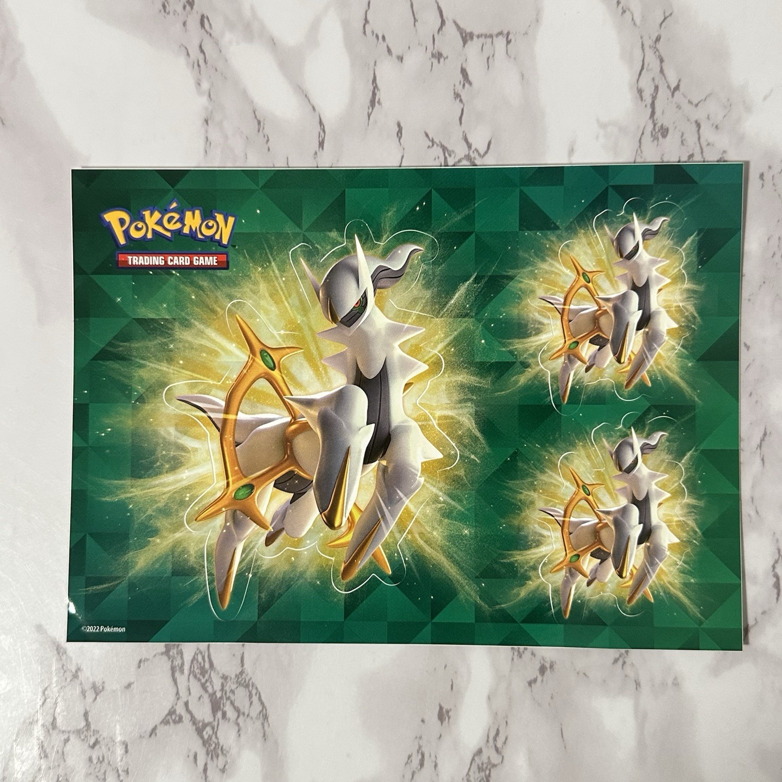 Lot Of 6 Pokemon Sticker Sheets Assorted – Sprigatito, Fuecoco, Quaxly, Arceus