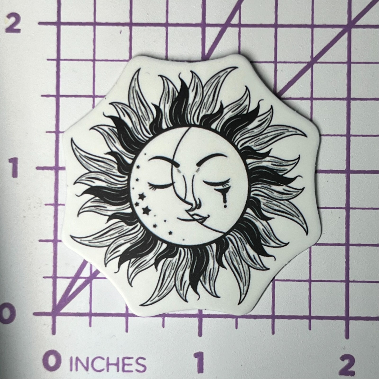 Sun Moon Weeping Together – B + W – Vinyl Sticker Decal Sticker Bomb Wanderlust