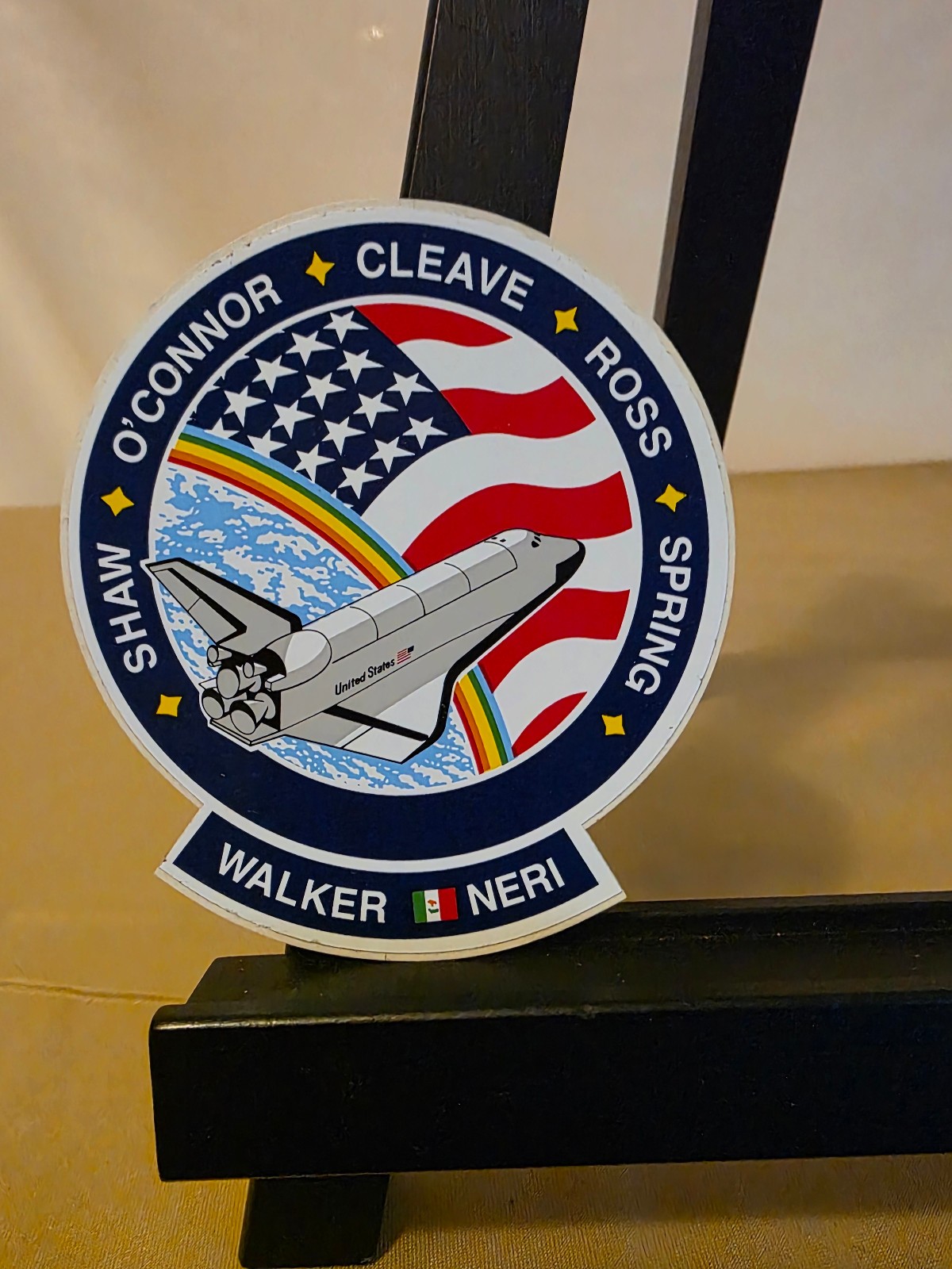 NASA Space Shuttle STS-61B mission sticker 3 1/2 inches