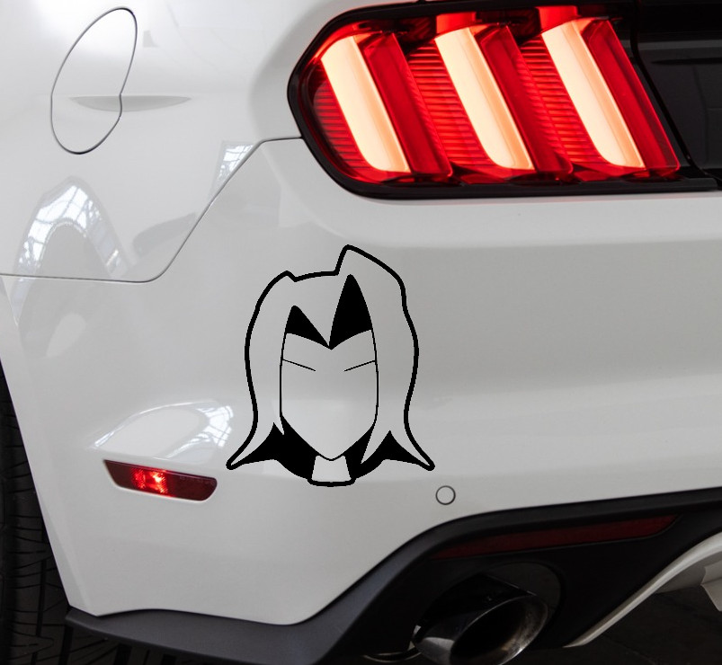 Sephiroth Final Fantasy Smash Bros Indoor/Outdoor Vinyl Decal Matte Black/White
