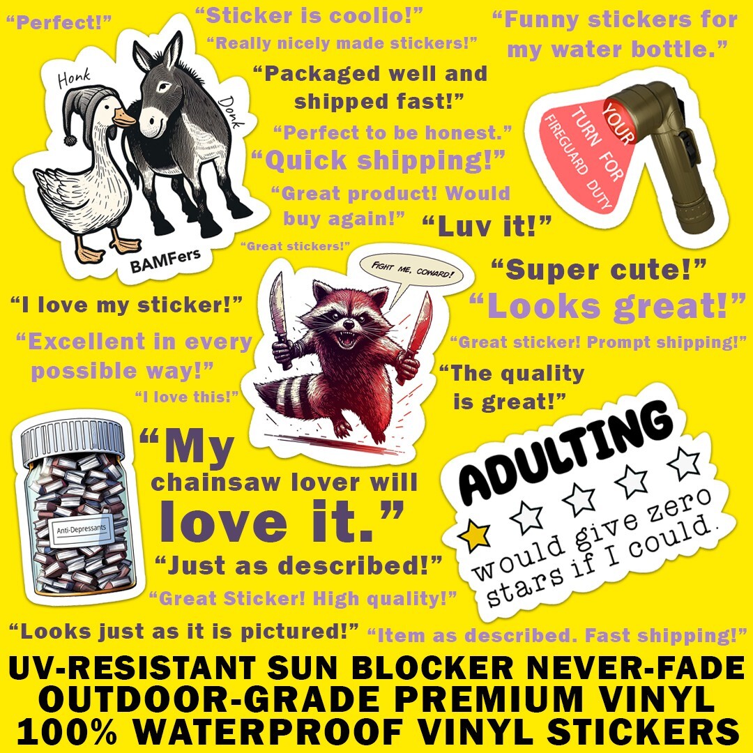 Funny Workplace Crying Policy Sticker | Office Décor | Office Humor Decal