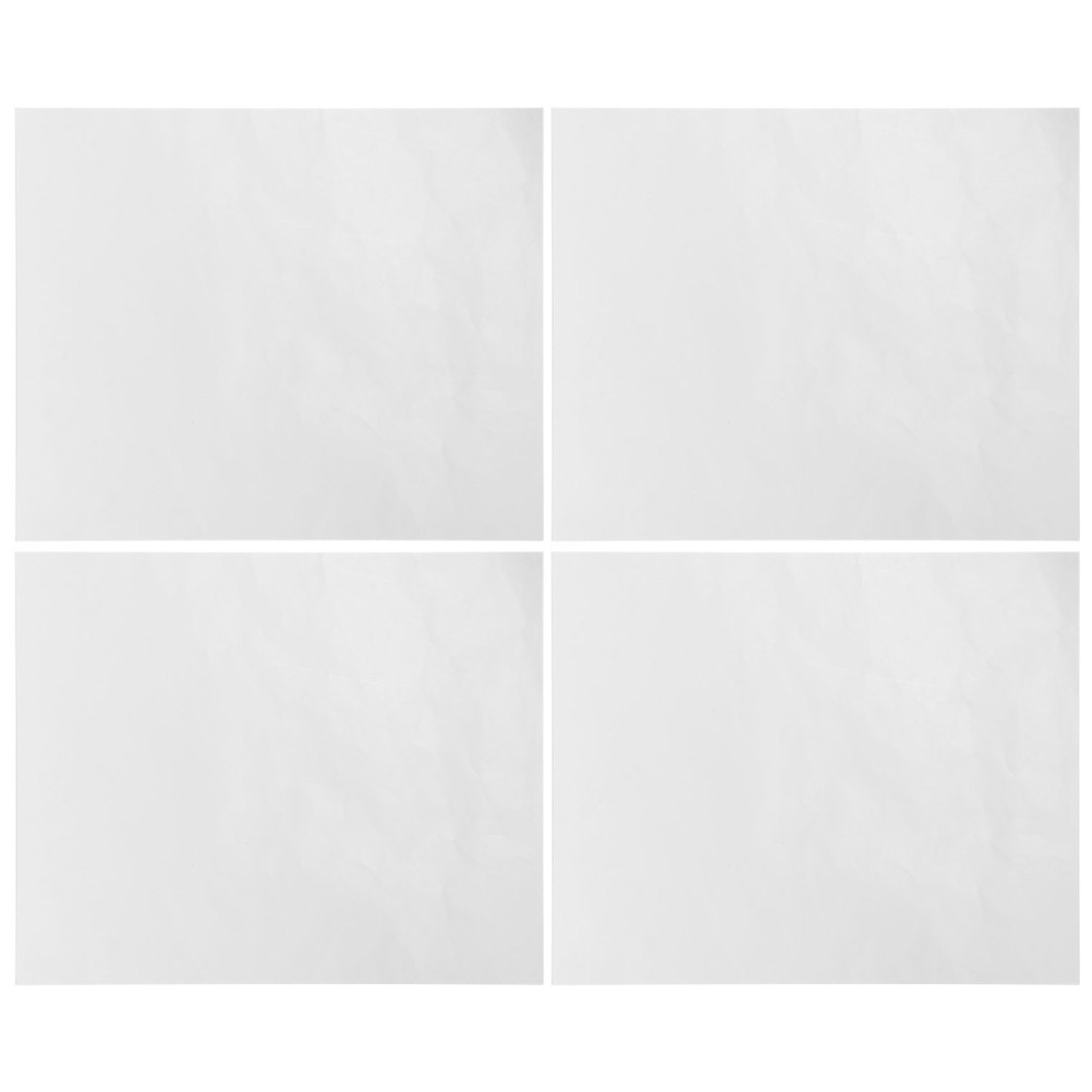 4Pcs Flexible Acrylic Mirror Sheets Silver Self Adhesive for Small Space Decor