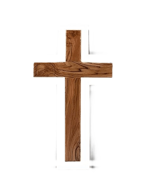 Wooden Cross Sticker Decal