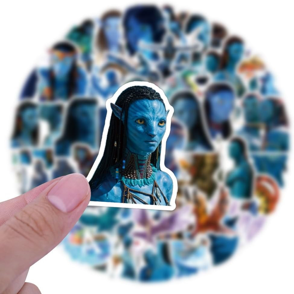 55PCS Movie Avatar Stickers,Water Bottle Stickers Waterproof Vinyl Decals, Movie