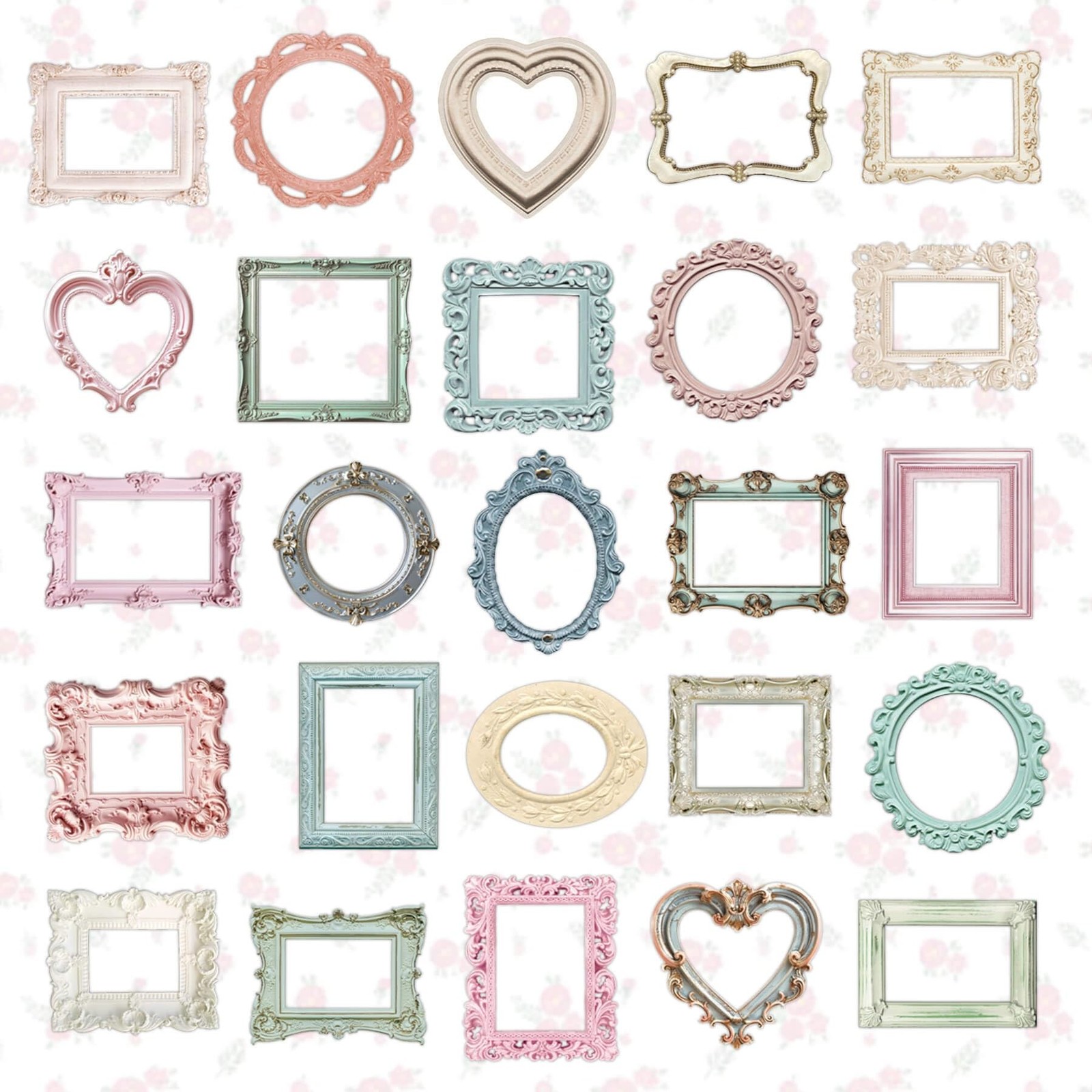 100 Pcs Vintage Frame Decorative Stickers – Scrapbooking Supplies for Planner…