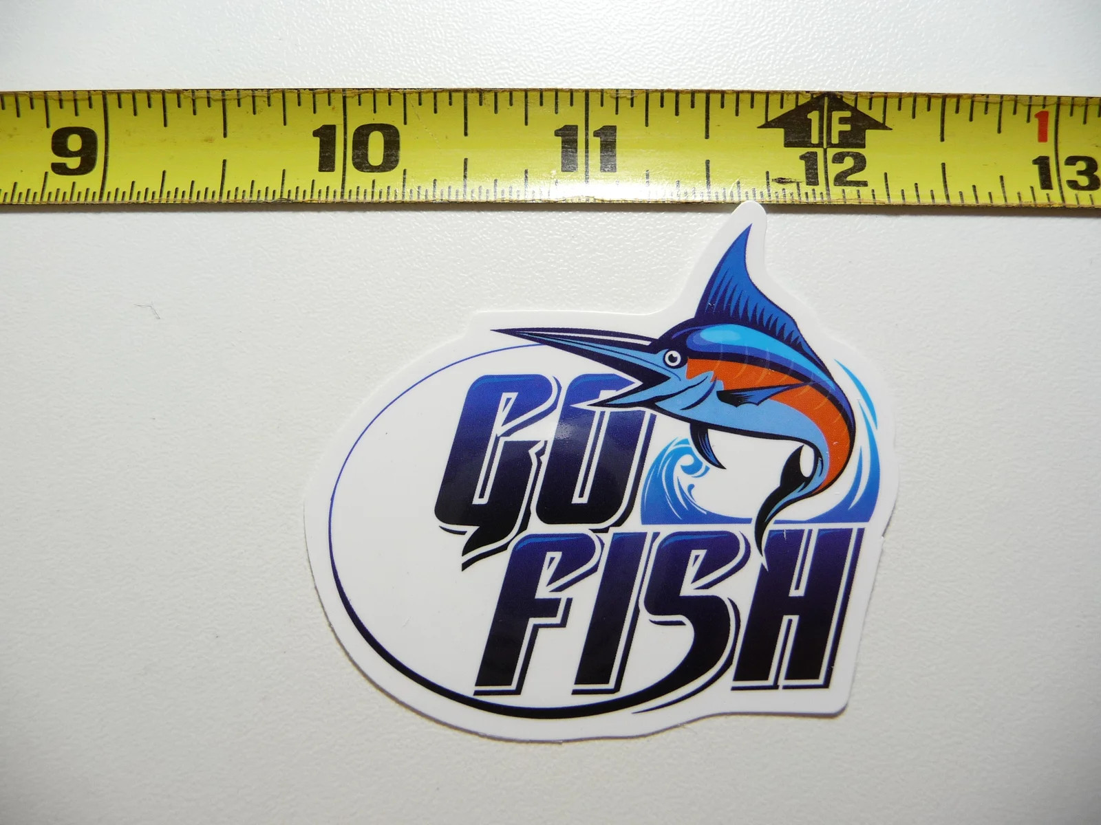 GO FISH FISHING SMALL STICKER DECAL FUN SPORT FUNNY