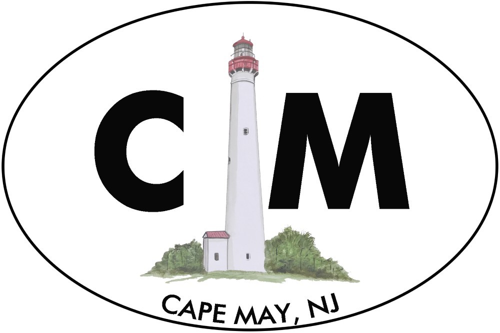 CM – Cape May Lighthouse High Quality Vinyl Decal Sticker – Car Truck Tumbler