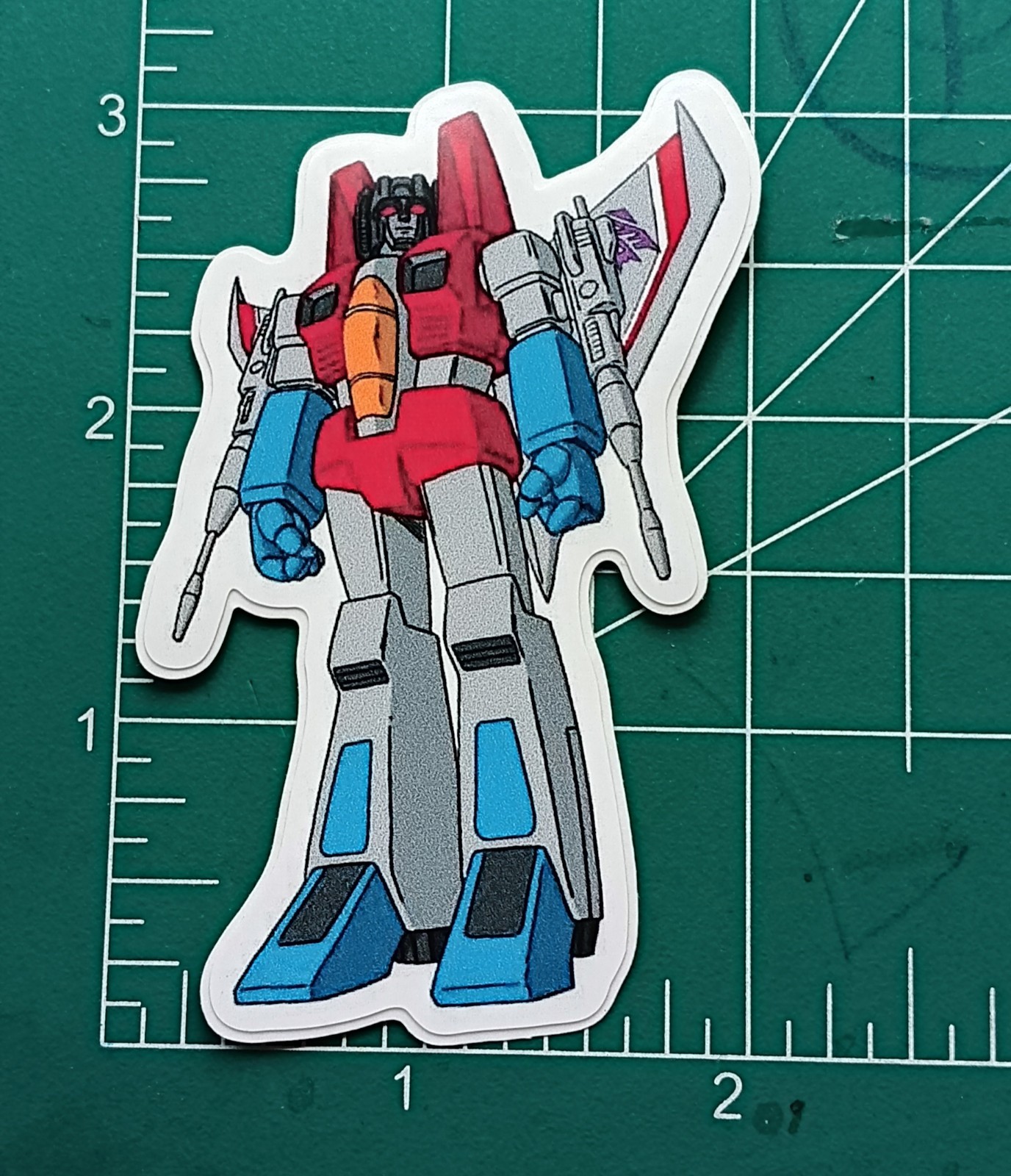 TRANSFORMERS X STARSCREAM G1 X DIE-CUT VYNIL STICKER