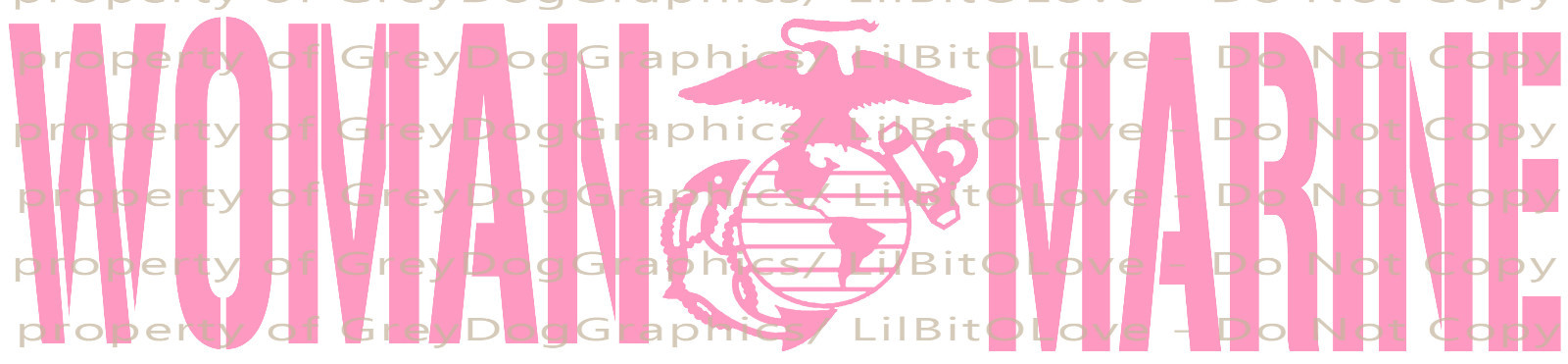 Woman Marine Vinyl Decal – United States Marine Corps USMC Sticker Auto Military