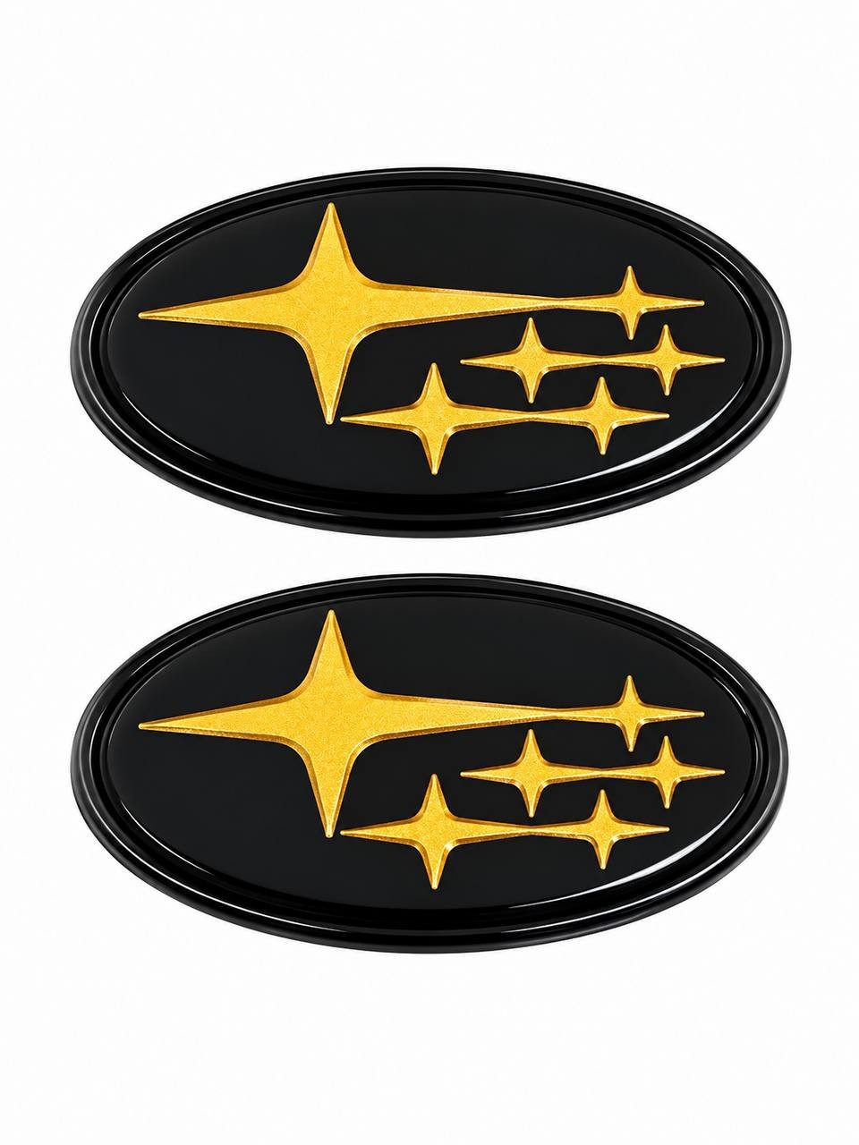 2PCS Acrylic Car Front Rear Emblem Sticker Badge Cover 2015-2021 Subaru WRX STI