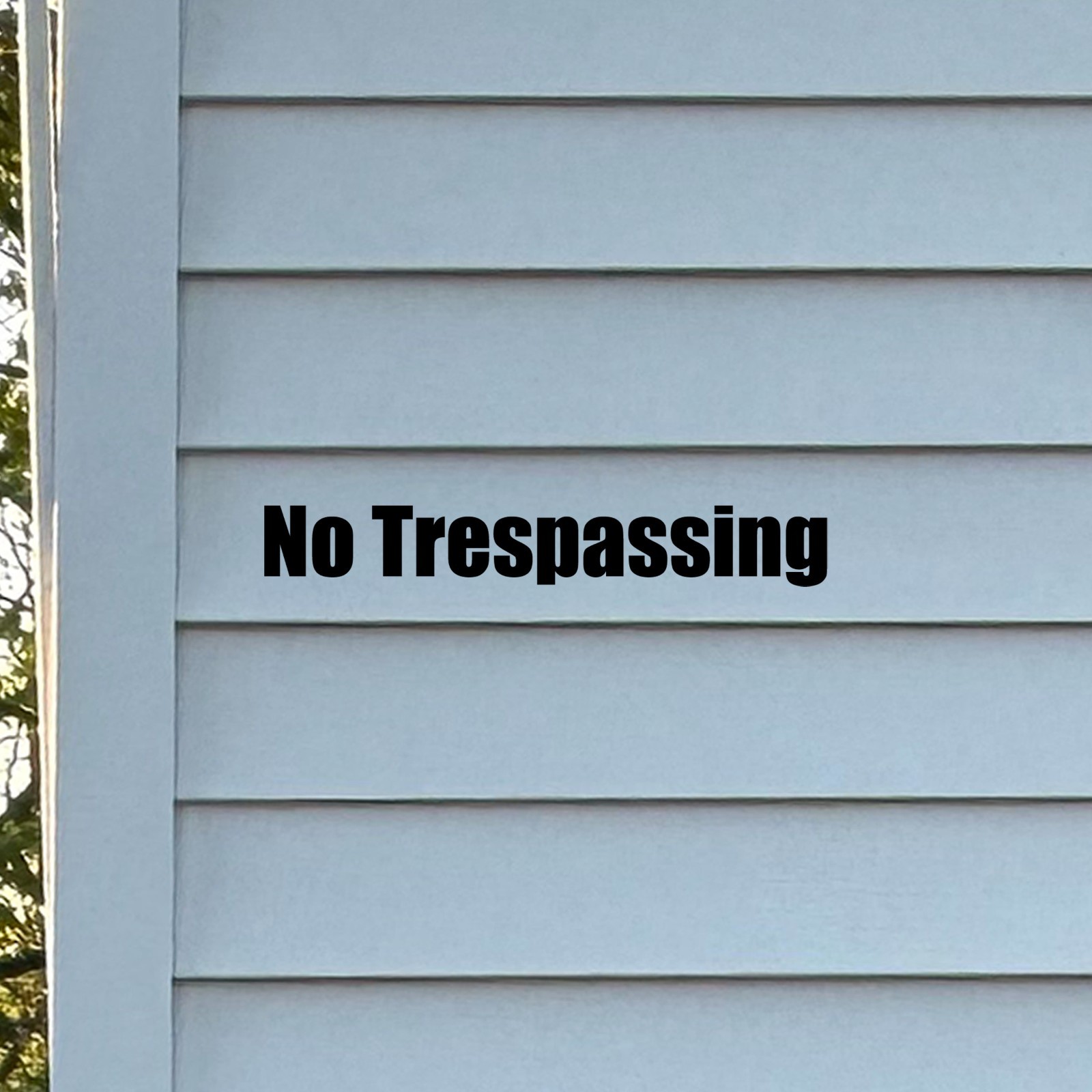 No Trespassing Sticker 2 Pack Notice Decals