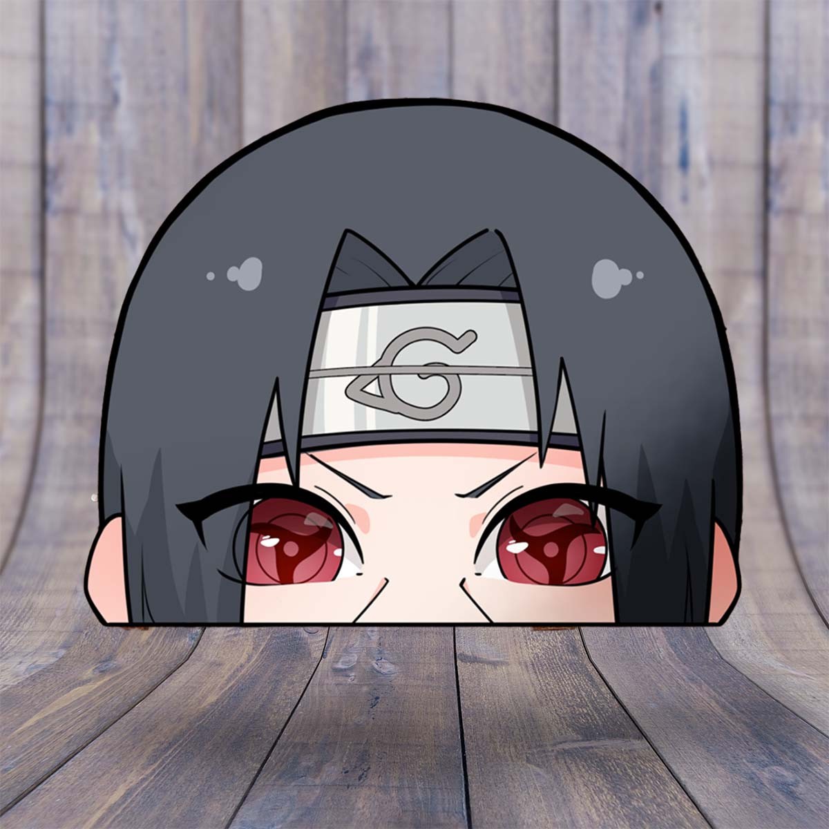 Funny Itachi Peeker Sticker – Naruto Anime Vinyl Decal (3–8" Wide) | Kawaii Weat