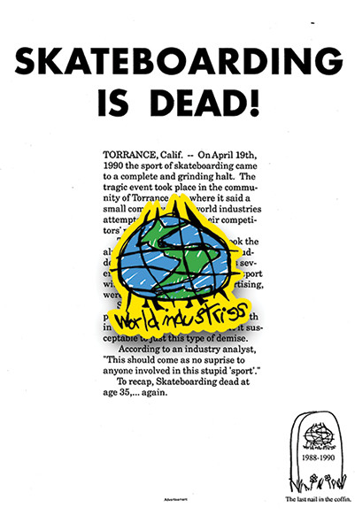 WORLD INDUSTRIES SCRIBBLE ENAMEL PIN