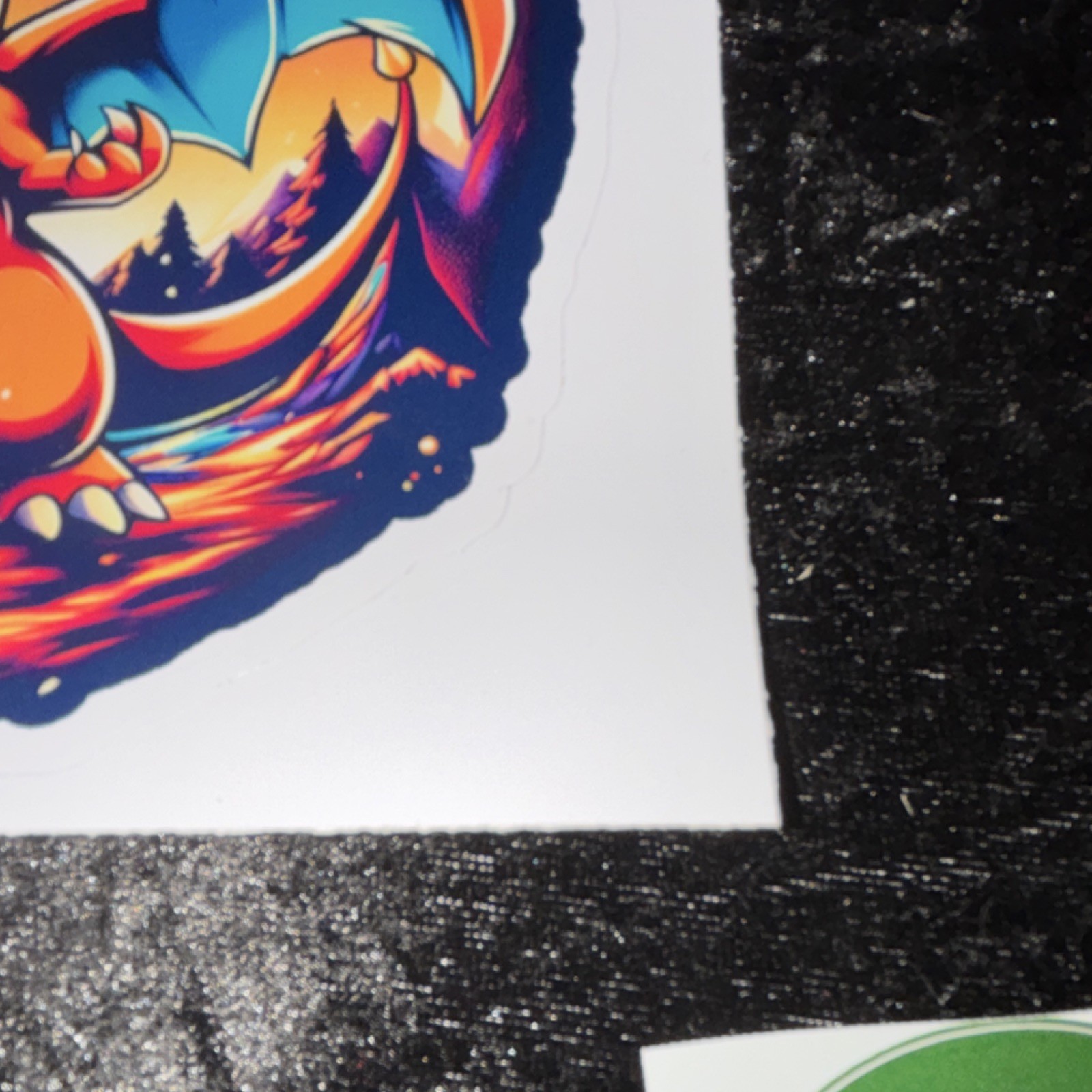 Dragon Sticker Decal Vinyl Multicolor Fantasy Round 5.5 in.