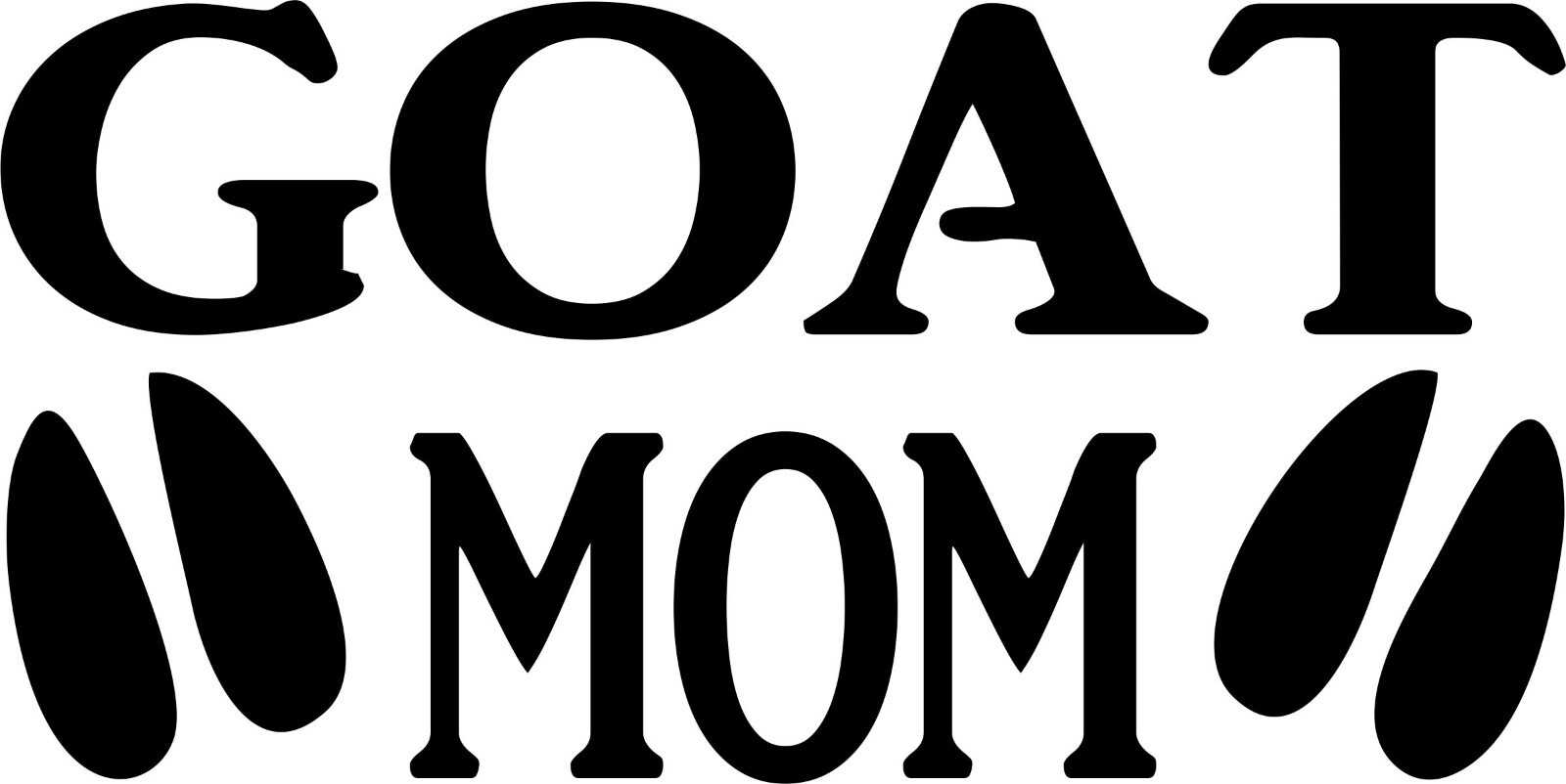 Goat Mom – Vinyl Decal – Great for car, laptop, etc.