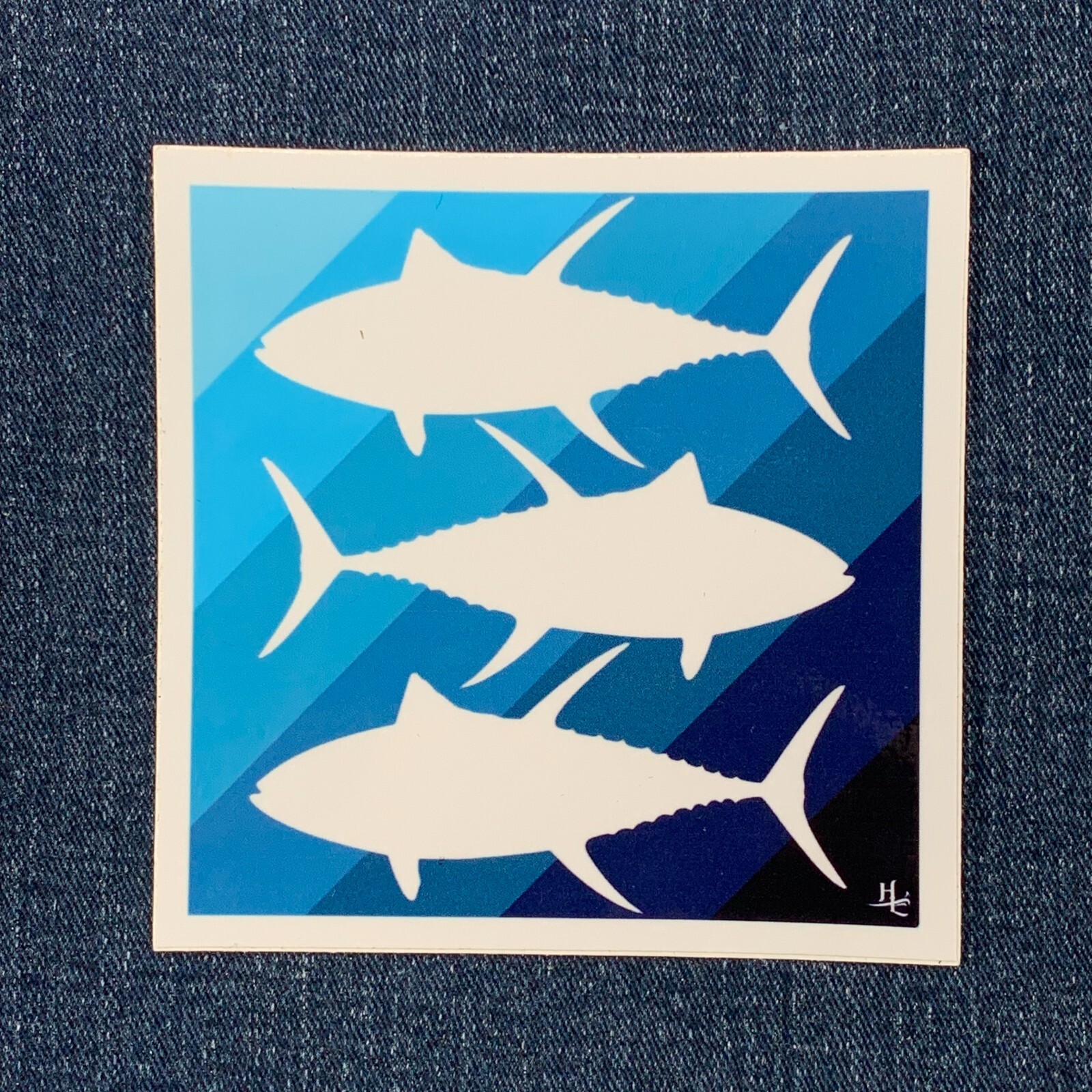 2-Pack Pelican & Tuna Fish Sticker Set – Large Vinyl Decals 4" x 4"