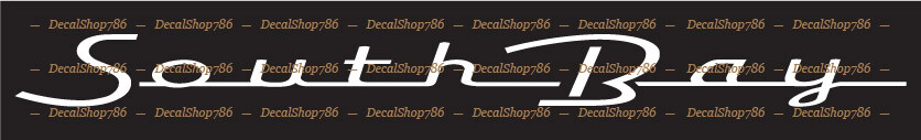 South Bay Pontoon Boats -Outdoors- Vinyl Die-Cut Peel N' Stick Decals/Stickers