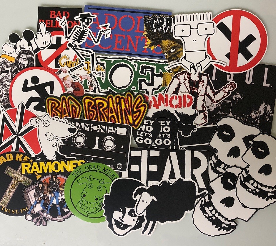 Punk Rock Sticker Pack – Misfits Minor Threat Social Distortion Descendants