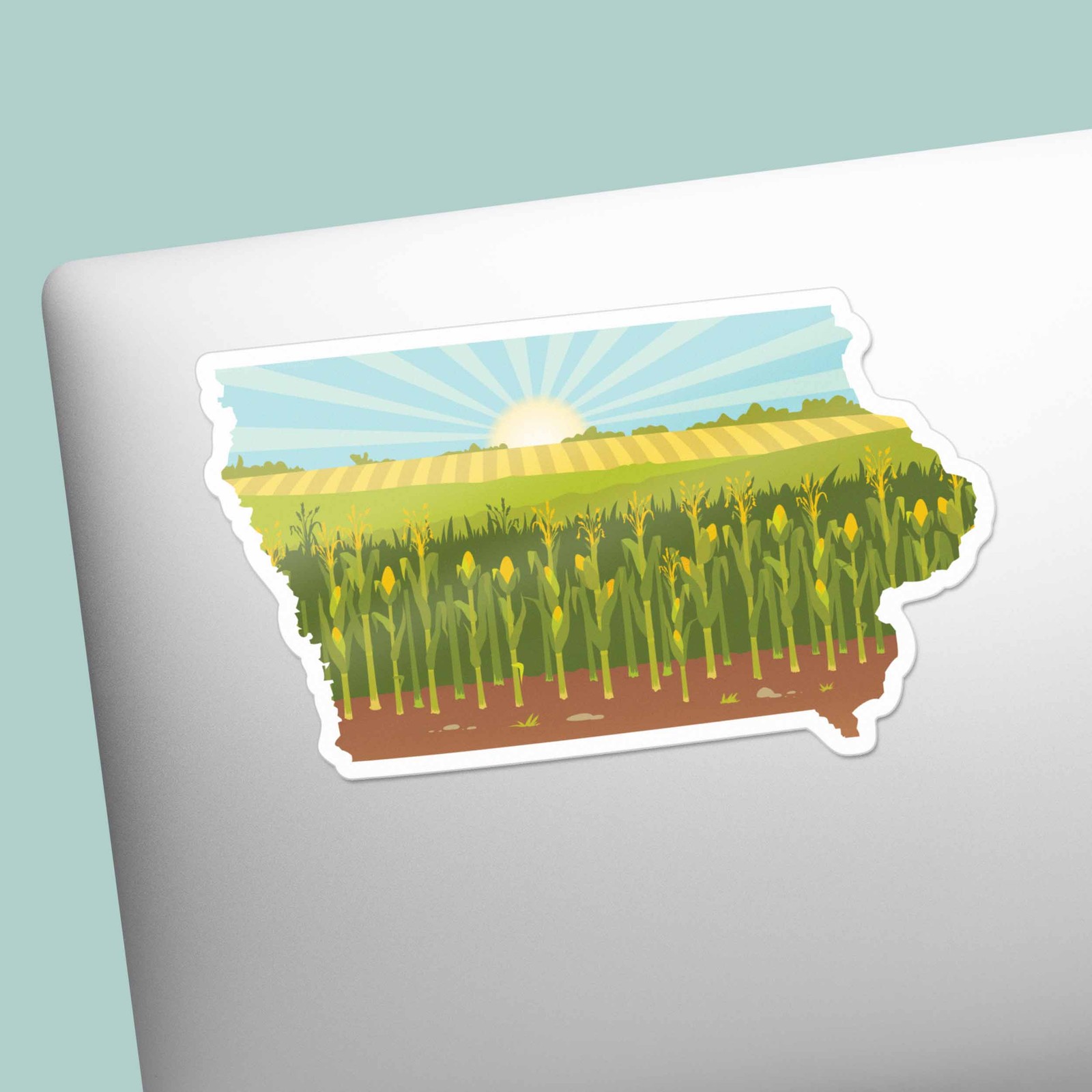 Iowa Corn Bumper Sticker – Cute Midwest Farm Decal