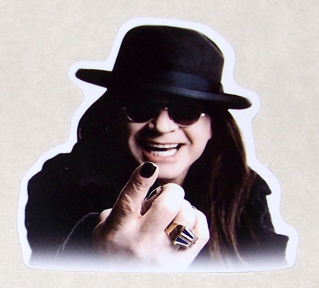 OZZY OSBOURNE Black Sabbath Logo Die Cut Sticker Decal Heavy Metal Ozzy