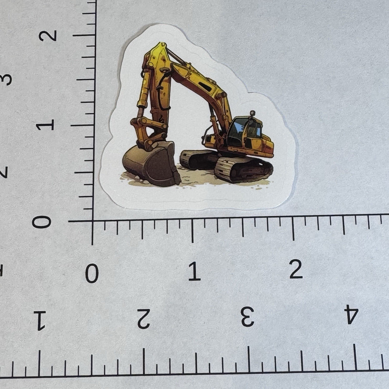 Excavator Tractor Sticker – water bottles, lockers, lunch coolers, hard hats