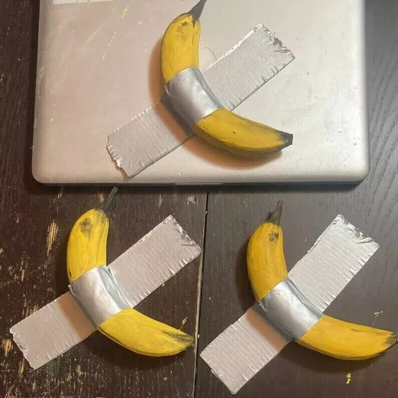 Duct Tape Banana Painting Style Replica Beautiful Home Wall Decorative Gift