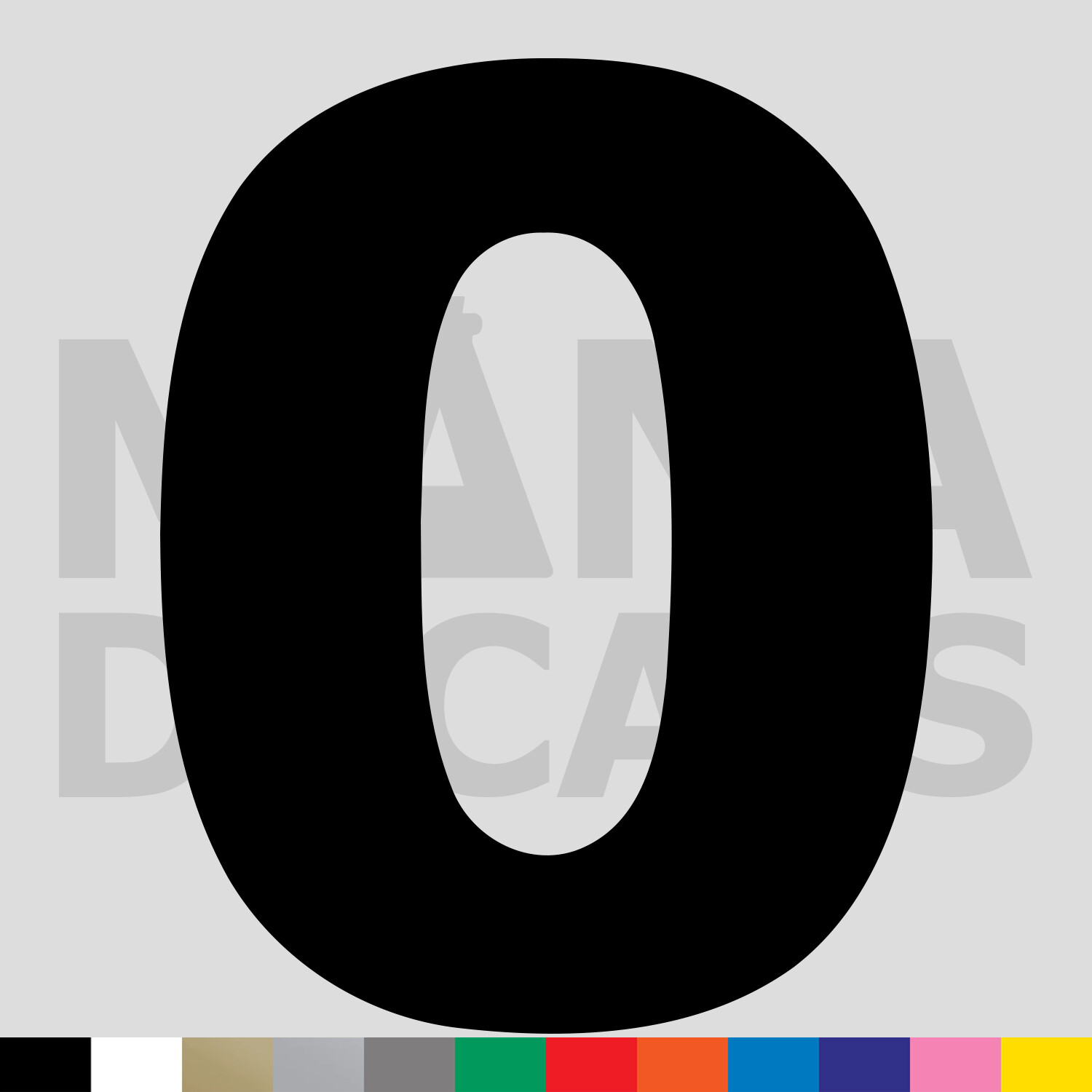 Number Zero 0 Vinyl Die Cut Decal Sticker – Bold