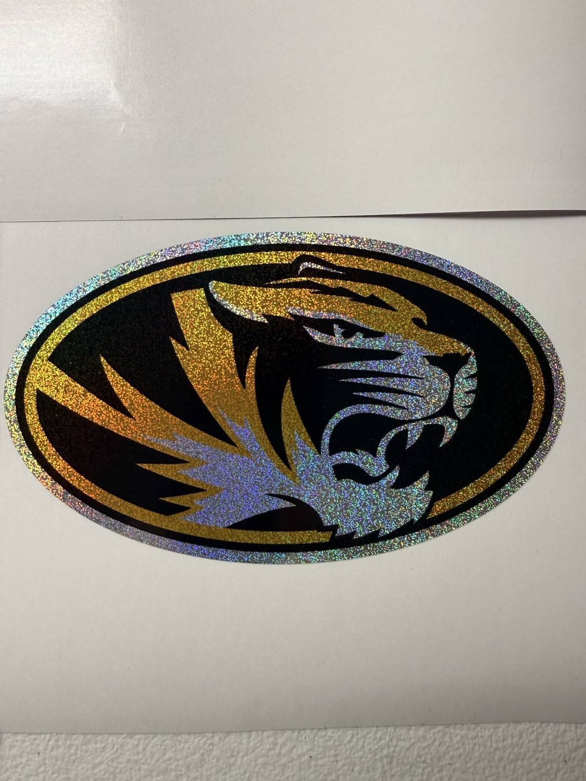 Missouri Tigers Holographic Tiny Sparkle Vinyl Decal