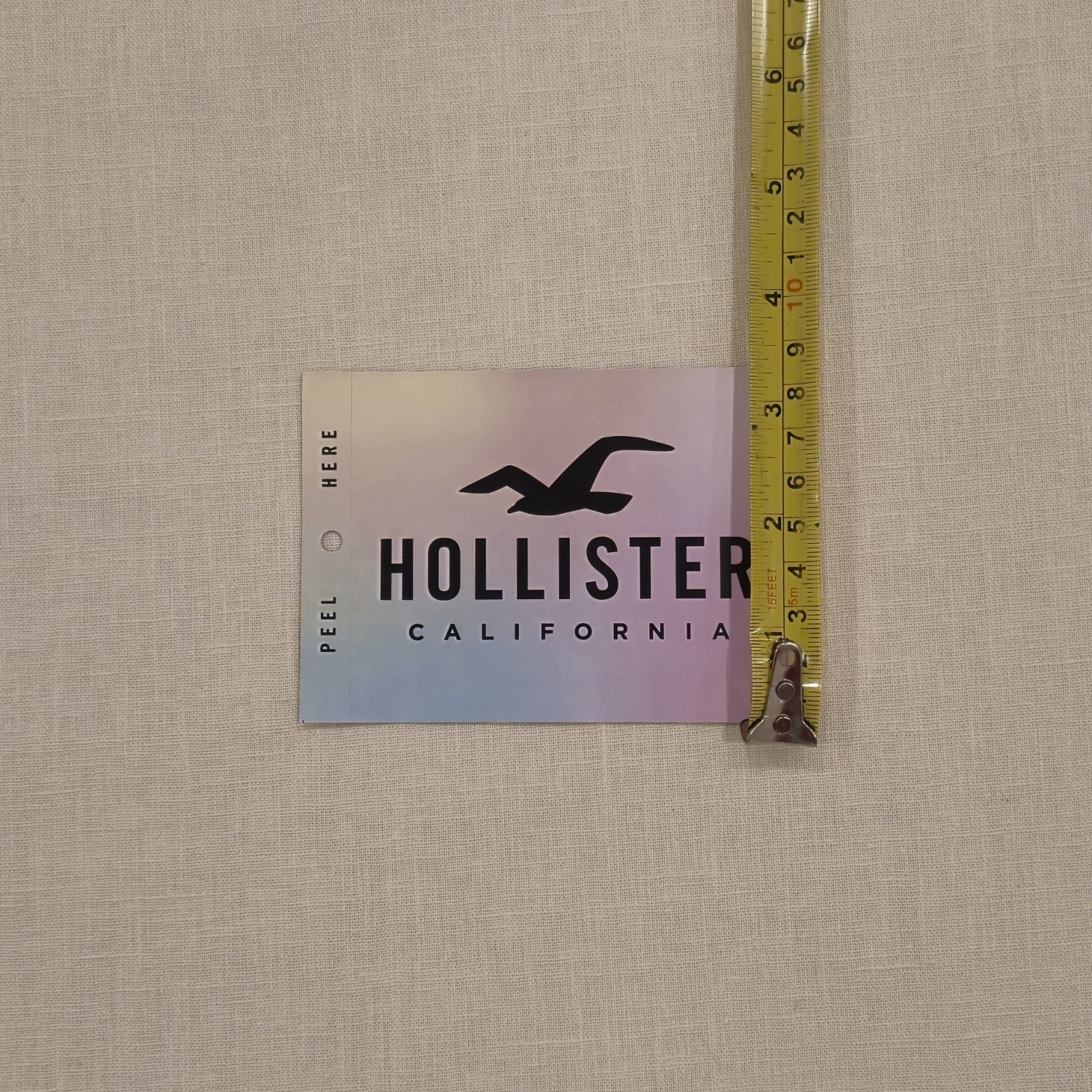 Hollister Co. by Abercrombie – Black & Multicolor Logo Rectangle Sticker