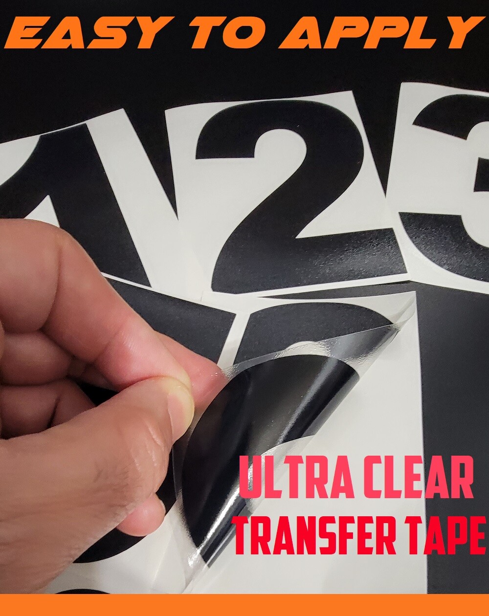 SINGLE 3" TO 6" SELF ADHESIVE VINYL MAILBOX NUMBERS, DOOR,LOCKERS ,CARS, BIKES