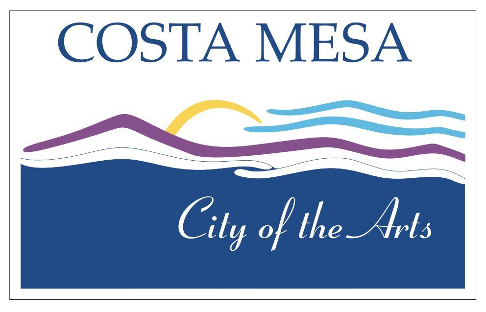 Costa Mesa California Flag Sticker Decal F800