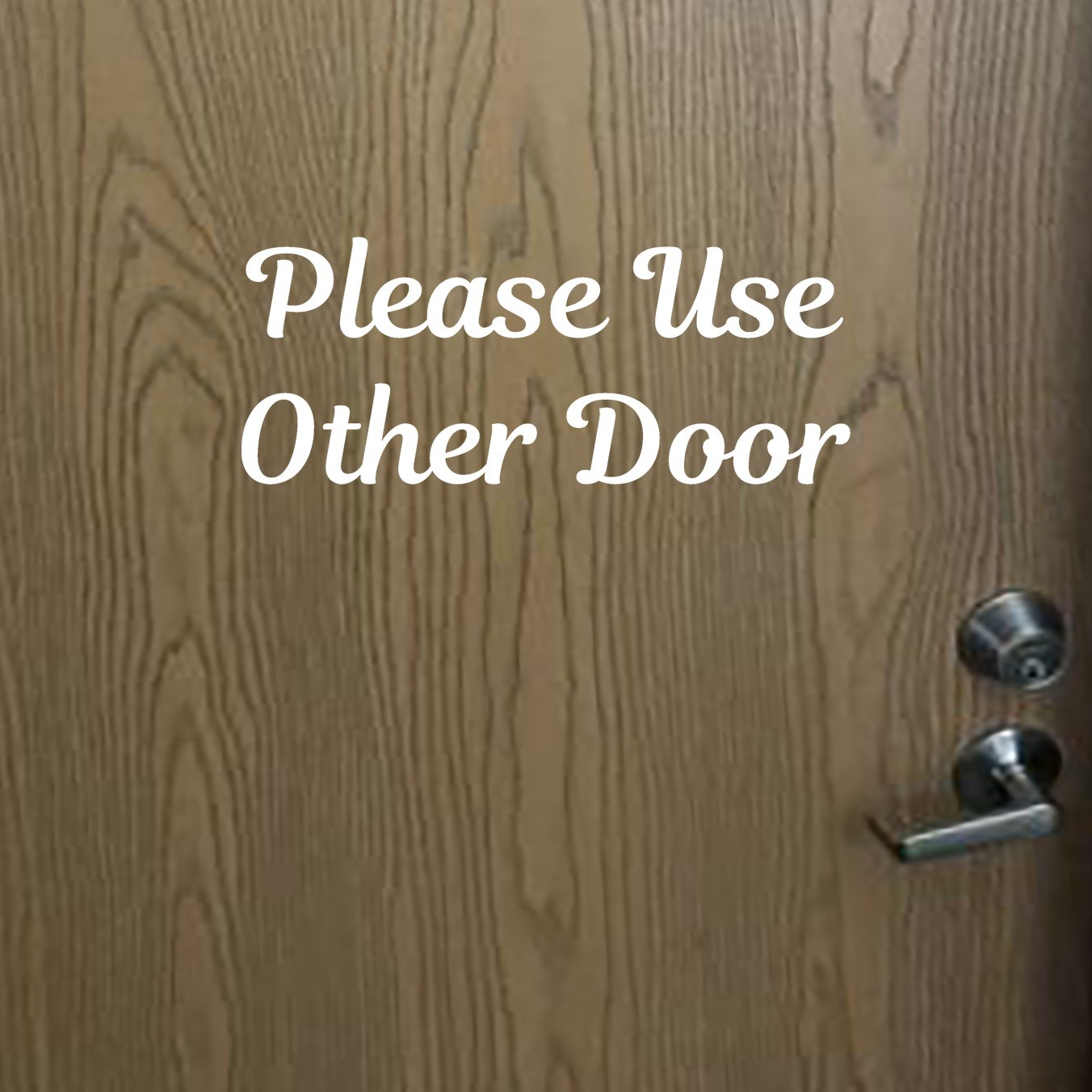 Please Use Other Door Sticker Home Business Decal
