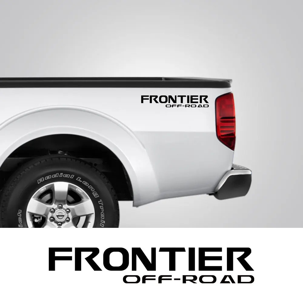 Aftermarket Trunk Bed Side Graphic Decal for Nissan Frontier | 2-Piece Pickup V
