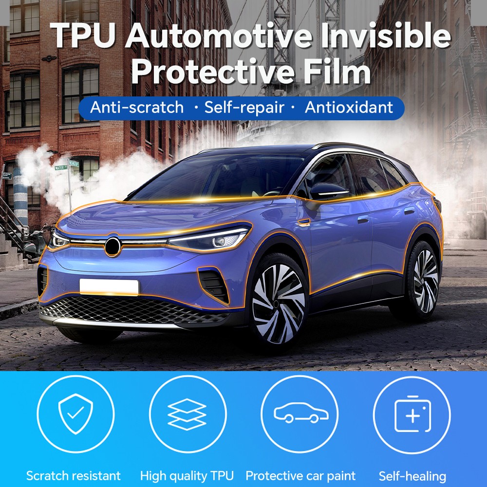 For Volkswagen ID.4 2021-2025 Pre-Cut Kit Paint Protection Film Clear PPF TPU