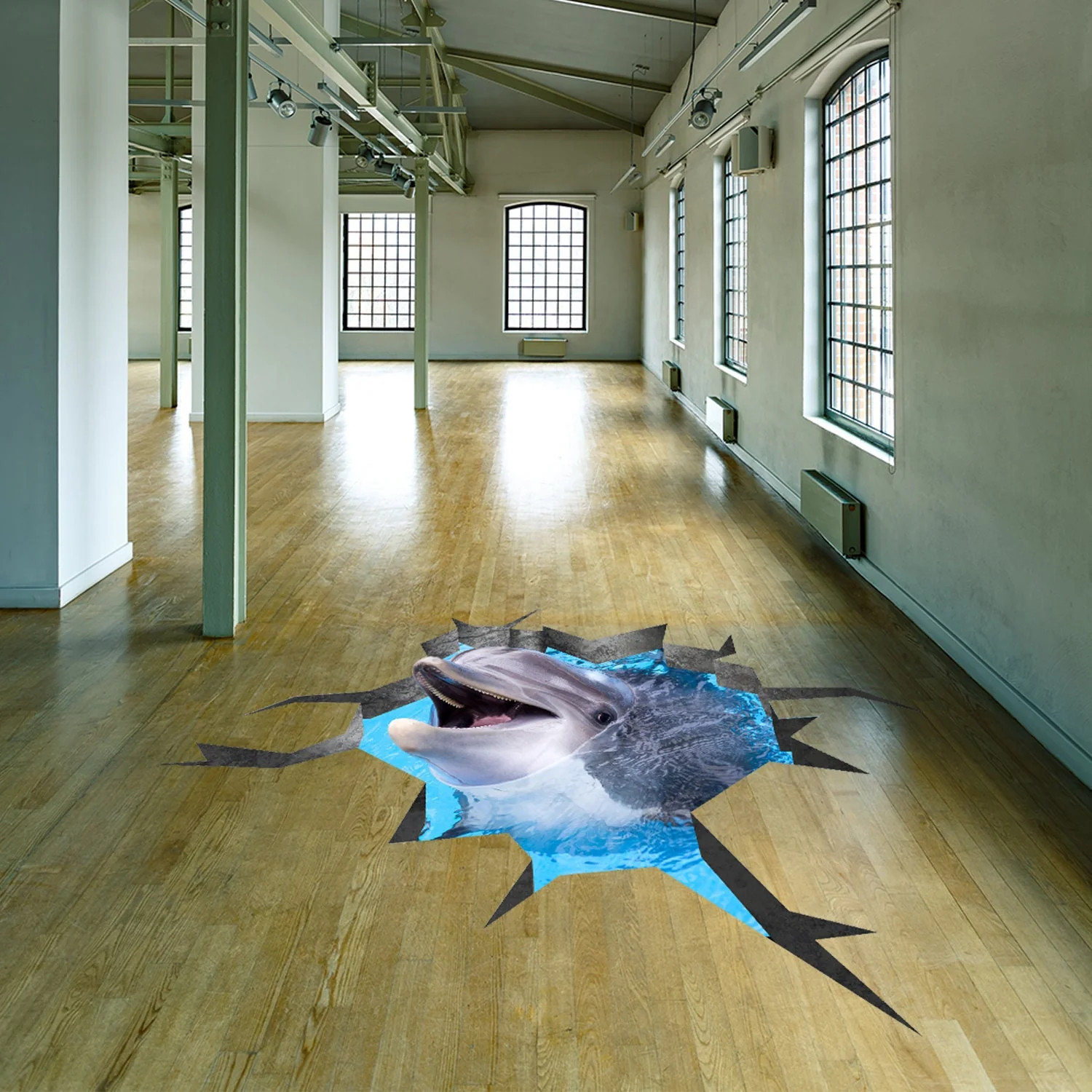 3d Dolphin Stickers For Floor – 3d Floor Dolphin Decals Stickers 3d – 3d