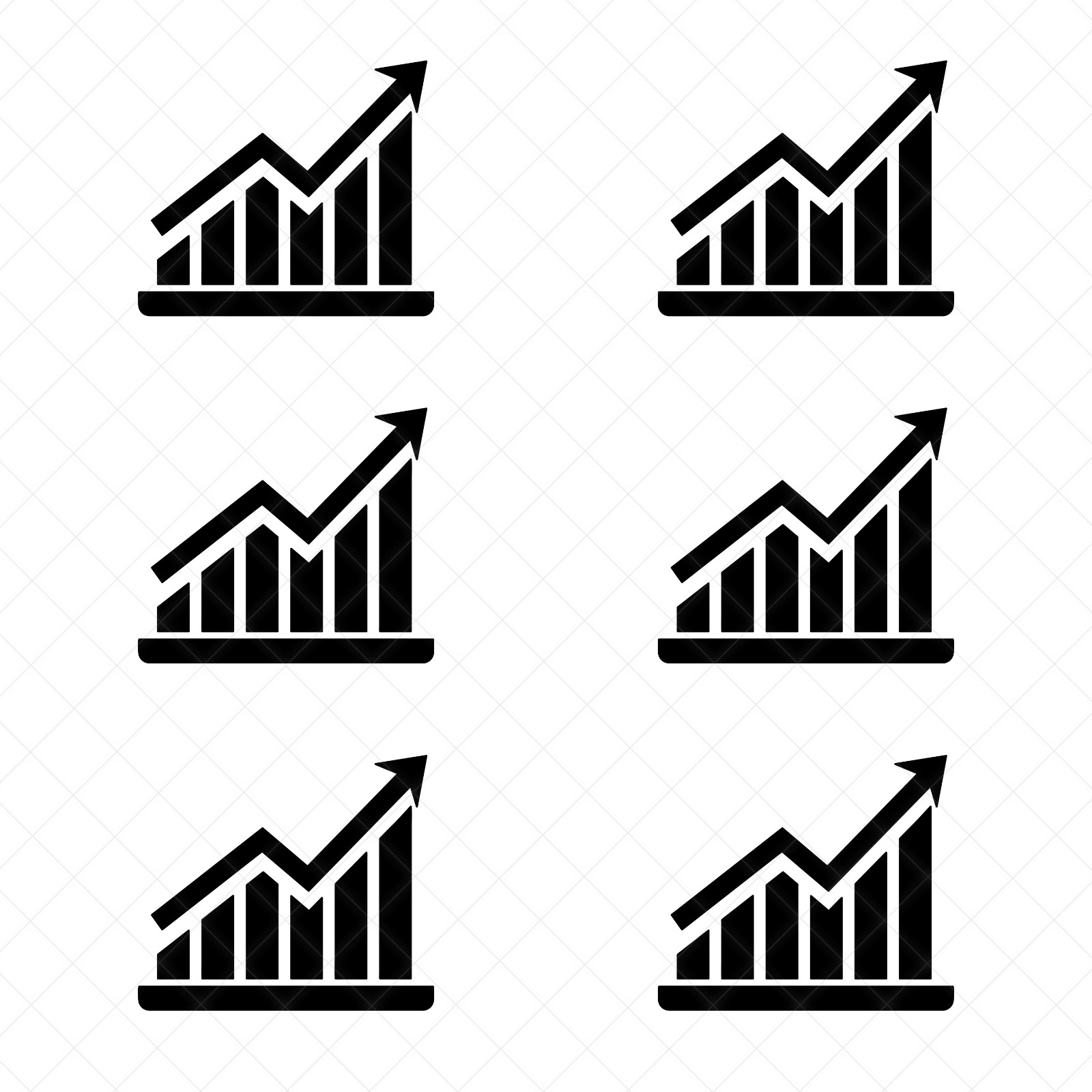 6 Pack – Trend Icon Vinyl Decals Stickers